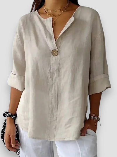 Tessa - Blouse Décontractée à Col en V