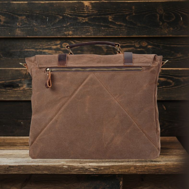 Sac Messenger en Toile & Cuir | BRUGES