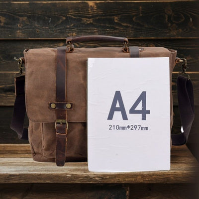 Sac Messenger en Toile & Cuir | BRUGES