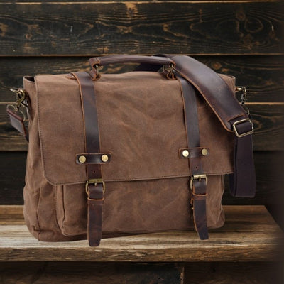Sac Messenger en Toile & Cuir | BRUGES