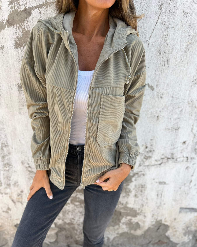 VERONIKA - VESTE EN VELOURS CÔTELÉ