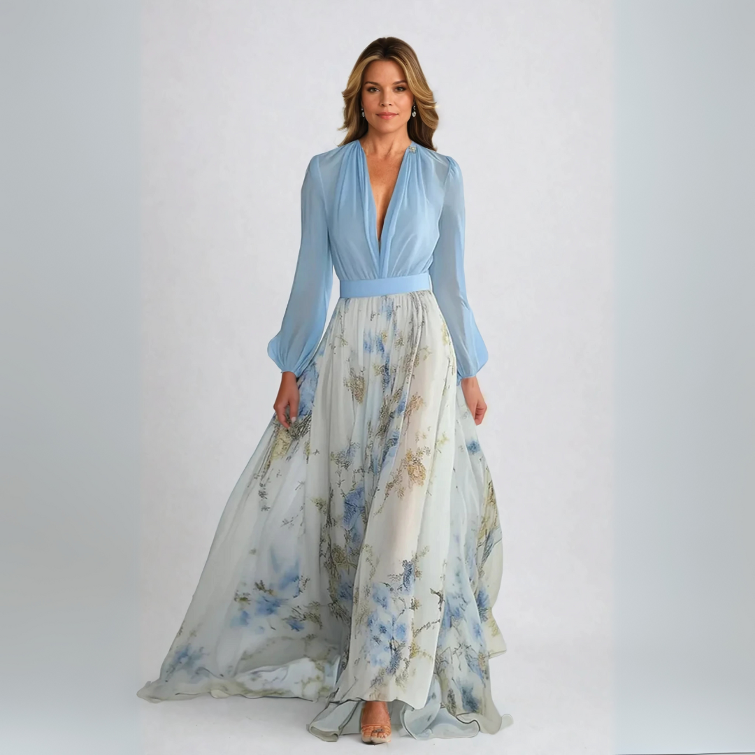 Dolores - Longue Robe à Motif Floral