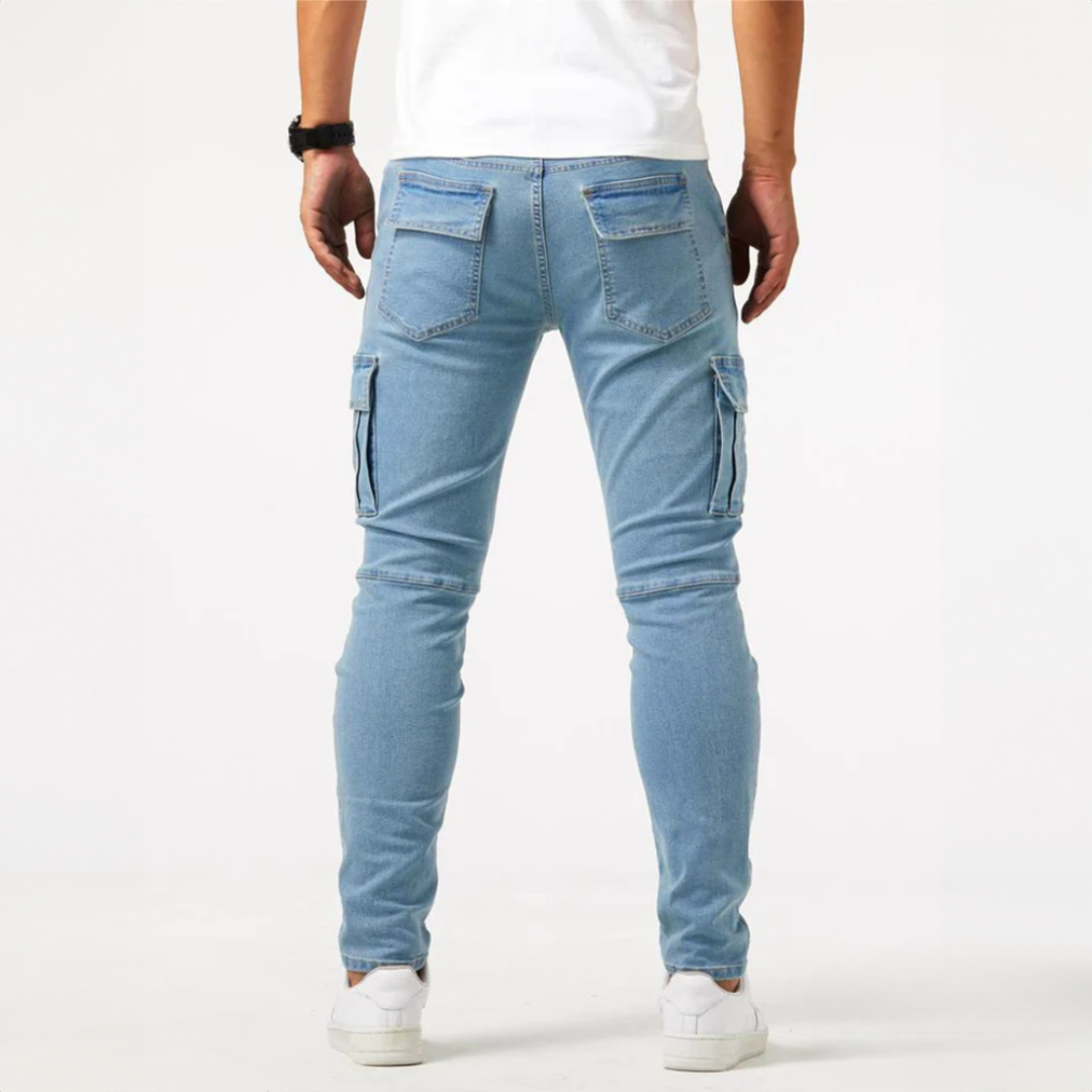 Pierre - Pantalon Cargo en Tissu Extensible