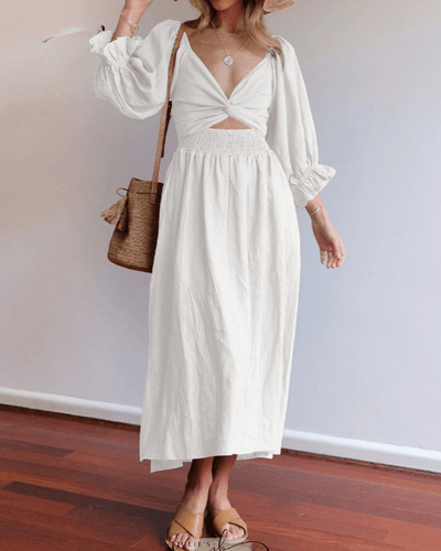 Tana | Robe française avec manches à volants