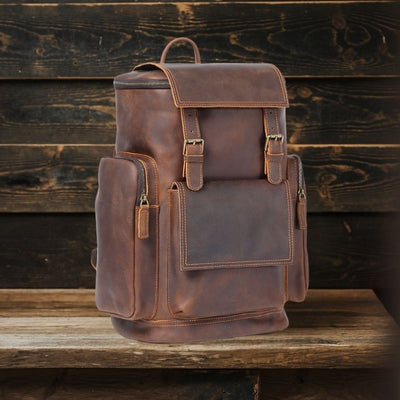 Sac à dos en cuir pour ordinateur portable | KALMAR