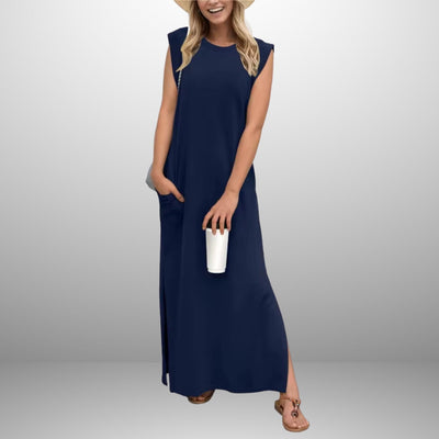 EMMA | Robe Longue Fluide Anti-Rides