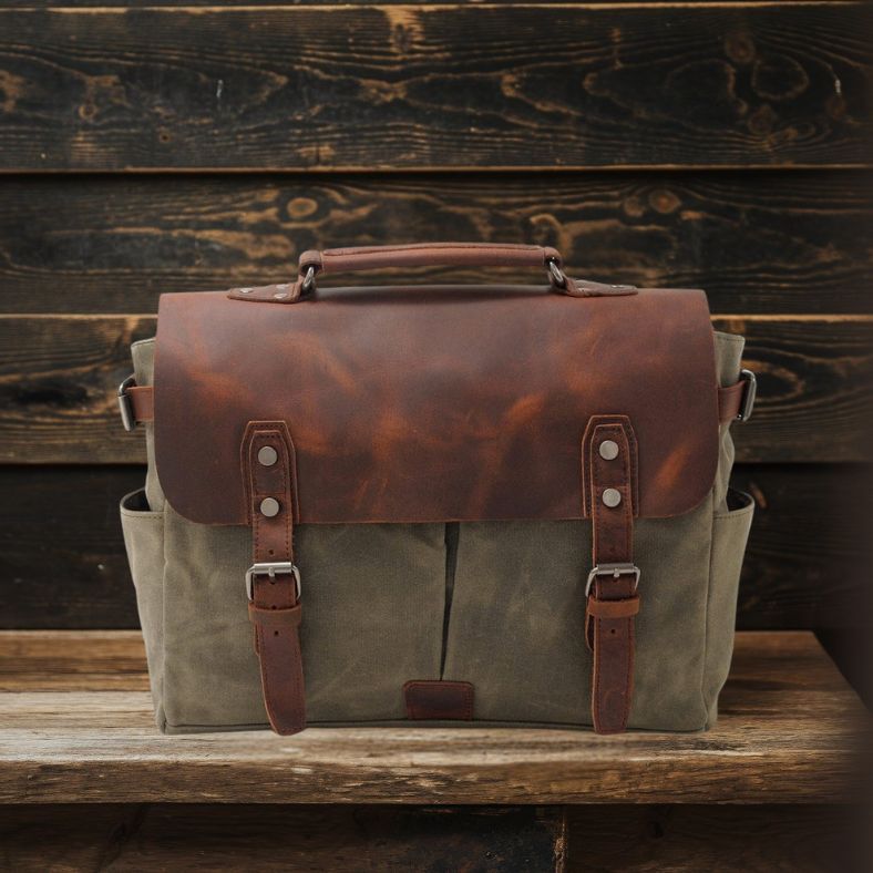 Sac Messenger en Toile Croisé | PETERSBURG