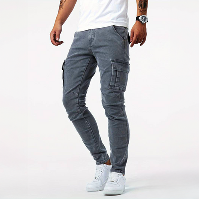 Pierre - Pantalon Cargo en Tissu Extensible