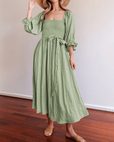 Tana | Robe française avec manches à volants