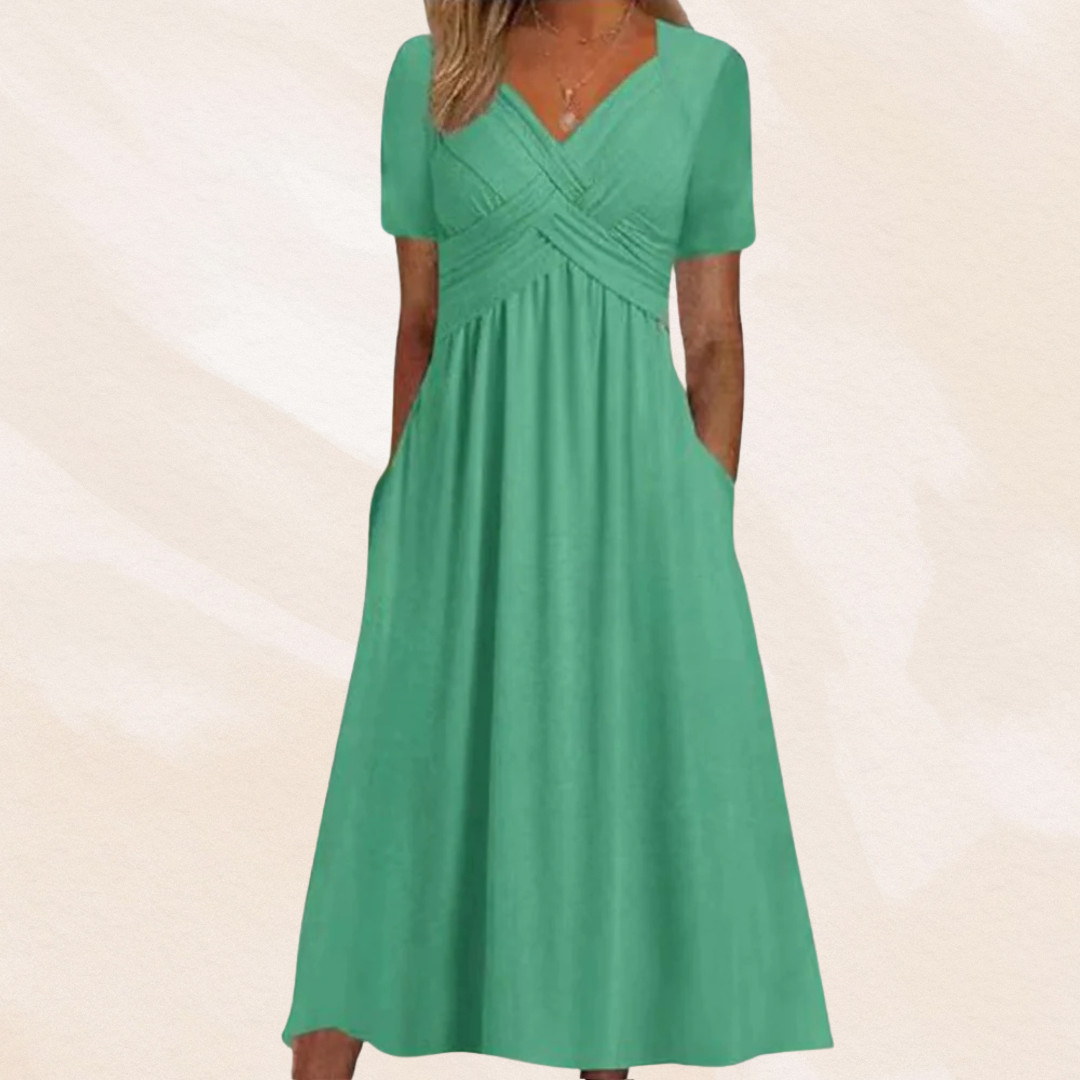 Mirella™ | Robe V-cou Élégante