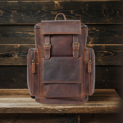 Sac à dos en cuir pour ordinateur portable | KALMAR