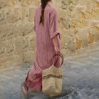 Odile™ | Robe en coton et lin