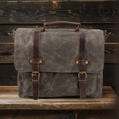 Sac Messenger en Toile & Cuir | BRUGES