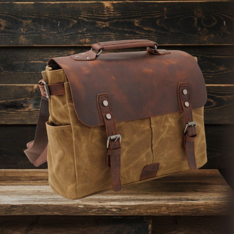 Sac Messenger en Toile Croisé | PETERSBURG