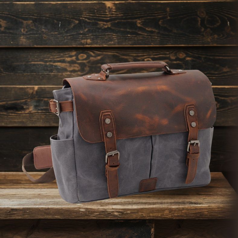 Sac Messenger en Toile Croisé | PETERSBURG