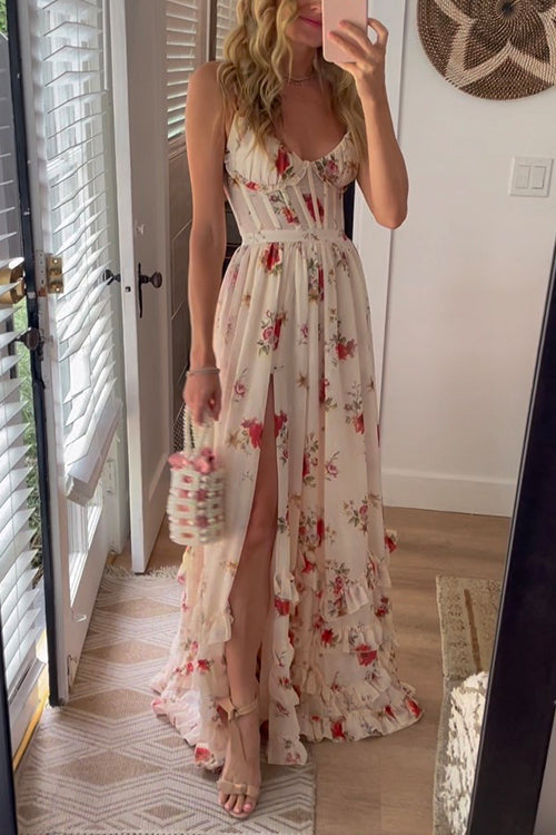 Yuna - Longue Robe à Motif Floral