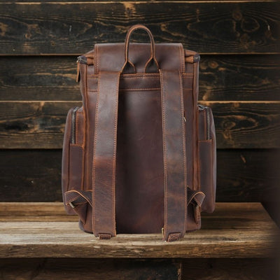 Sac à dos en cuir pour ordinateur portable | KALMAR