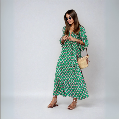 Elin | Robe Maxi Boho en Coton