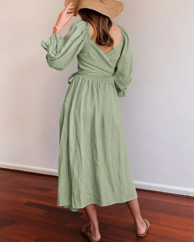 Tana | Robe française avec manches à volants