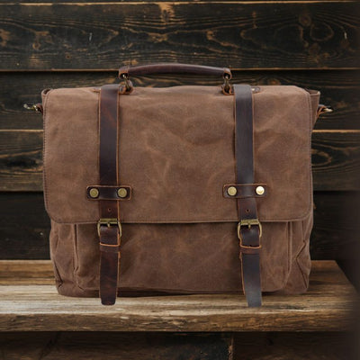 Sac Messenger en Toile & Cuir | BRUGES