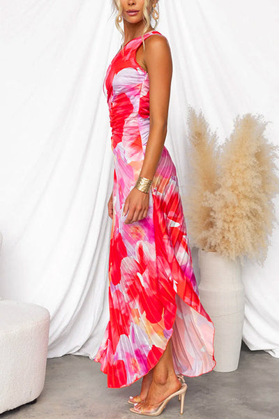 Katie | Robe d'été plissée (Presque épuisée)