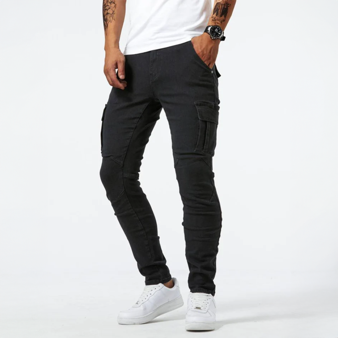 Pierre - Pantalon Cargo en Tissu Extensible