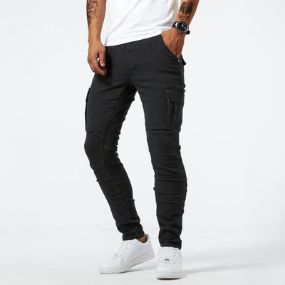 Pierre - Pantalon Cargo en Tissu Extensible