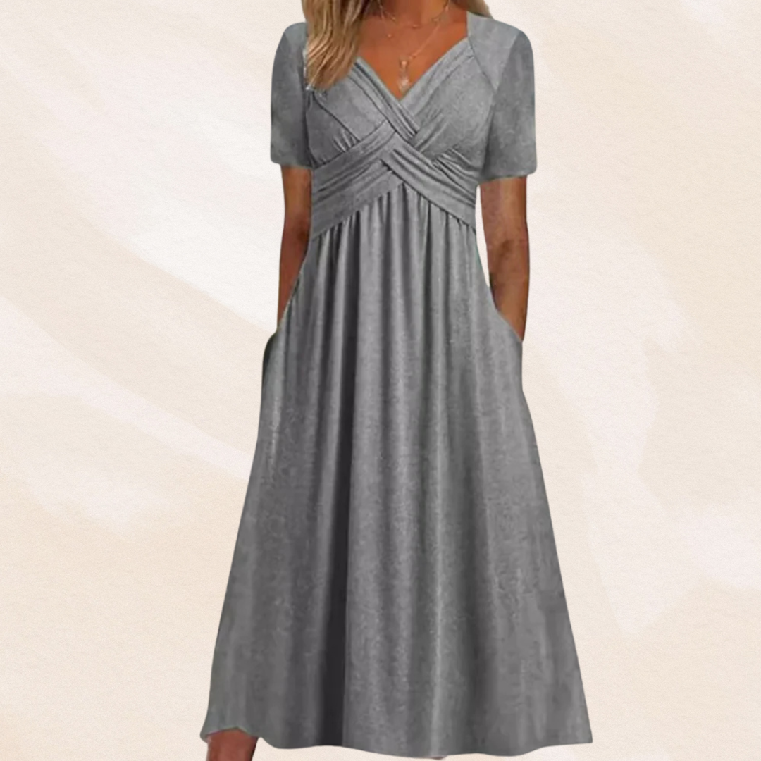 Mirella™ | Robe V-cou Élégante