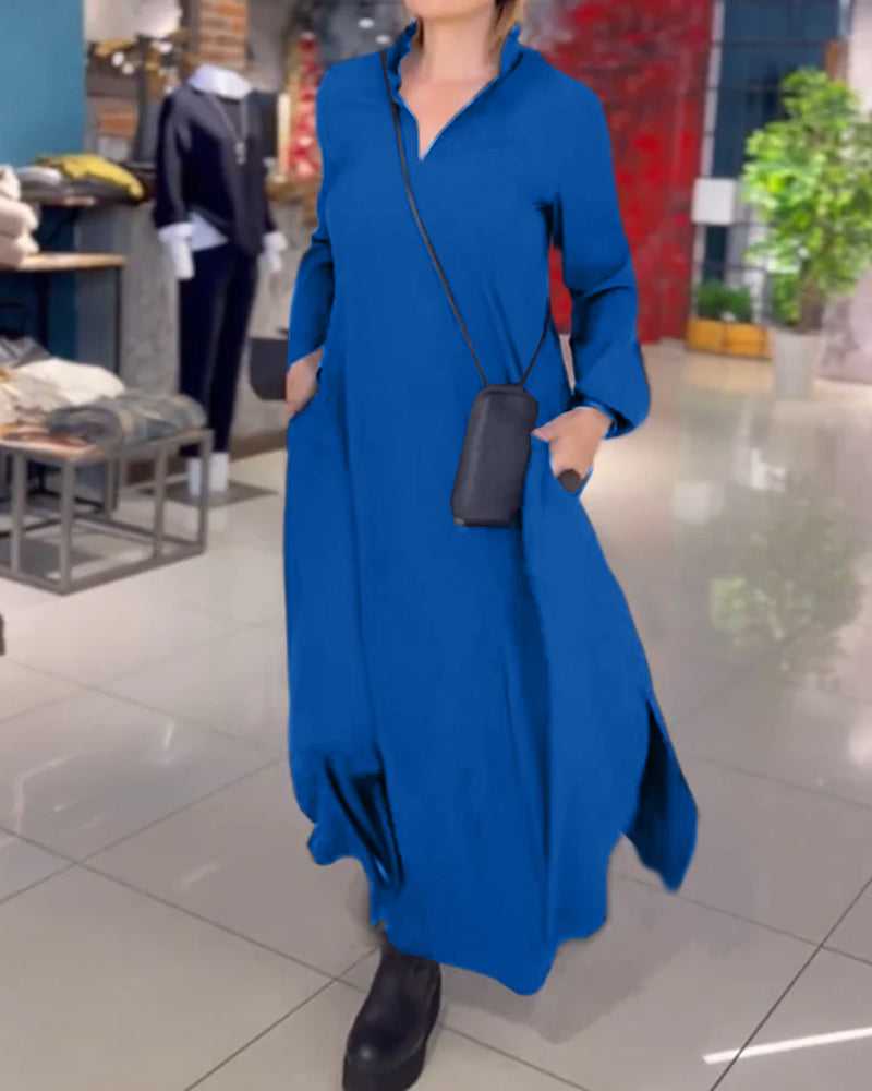 Evia™ | Robe maxi ample avec fente