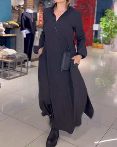Evia™ | Robe maxi ample avec fente