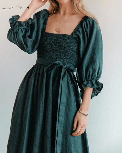 Tana | Robe française avec manches à volants