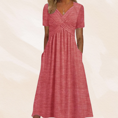 Mirella™ | Robe V-cou Élégante
