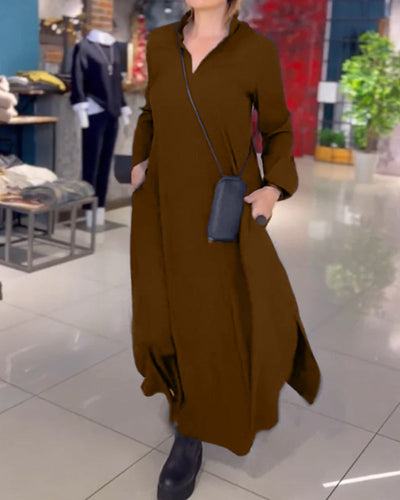 Evia™ | Robe maxi ample avec fente