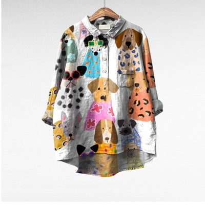 Emma & William® | Blouse Femme Exclusive avec Motif Chien