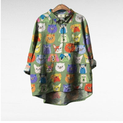 Emma & William® | Blouse Femme Exclusive avec Motif Chien