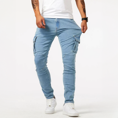 Pierre - Pantalon Cargo en Tissu Extensible