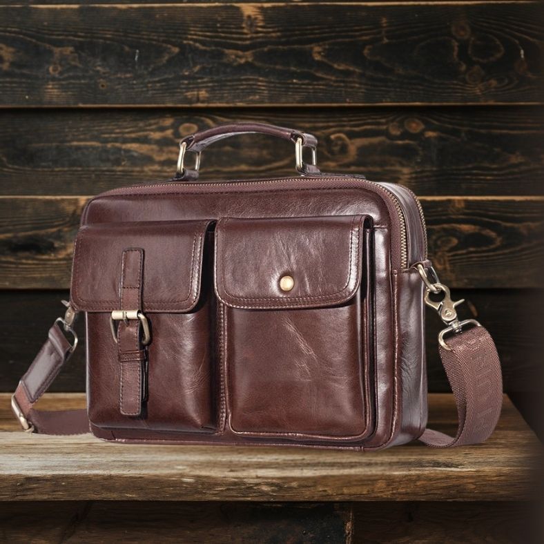 Cullen | Sac Messenger en Cuir Véritable pour Hommes