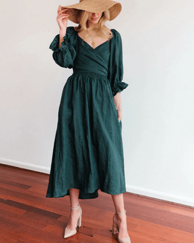 Tana | Robe française avec manches à volants