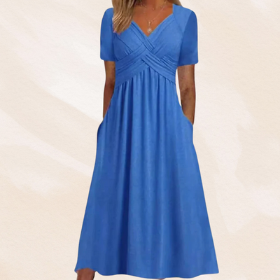 Mirella™ | Robe V-cou Élégante