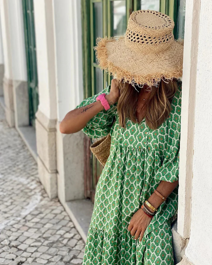 Elin | Robe Maxi Boho en Coton