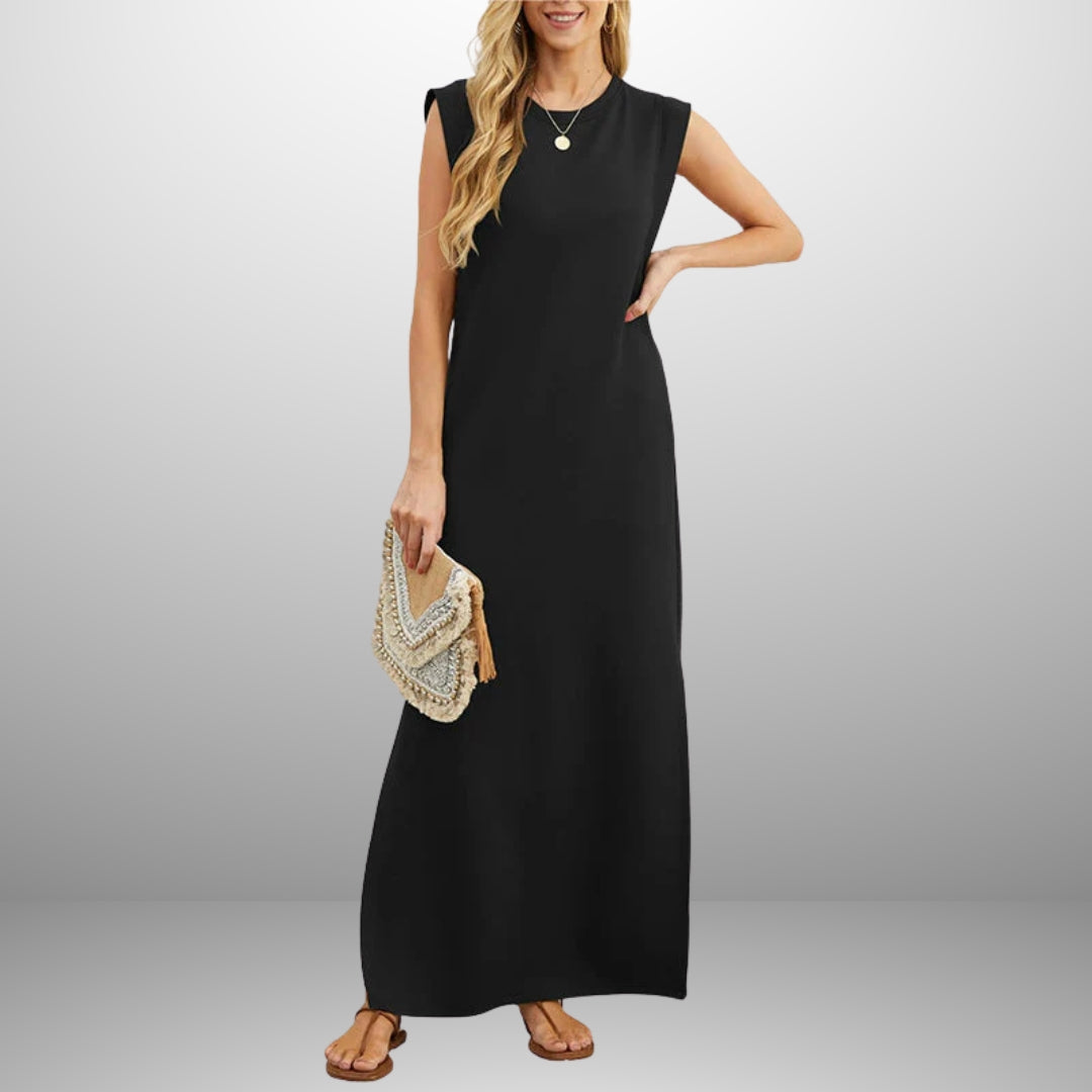 EMMA | Robe Longue Fluide Anti-Rides