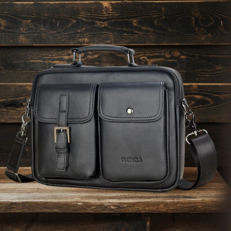 Cullen | Sac Messenger en Cuir Véritable pour Hommes