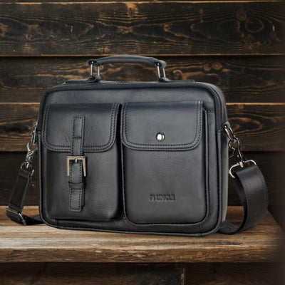 Cullen | Sac Messenger en Cuir Véritable pour Hommes