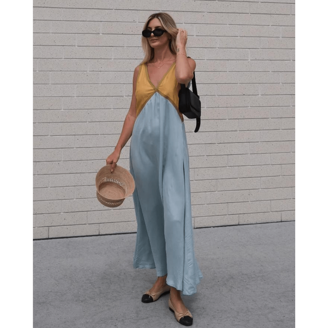 RENATA | ROBE À ENCOLURE EN V
