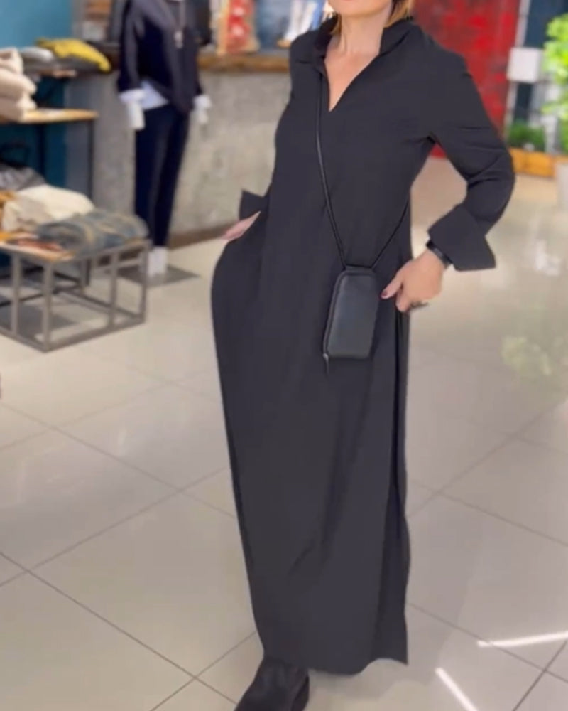 Evia™ | Robe maxi ample avec fente