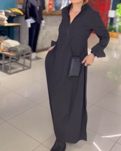 Evia™ | Robe maxi ample avec fente