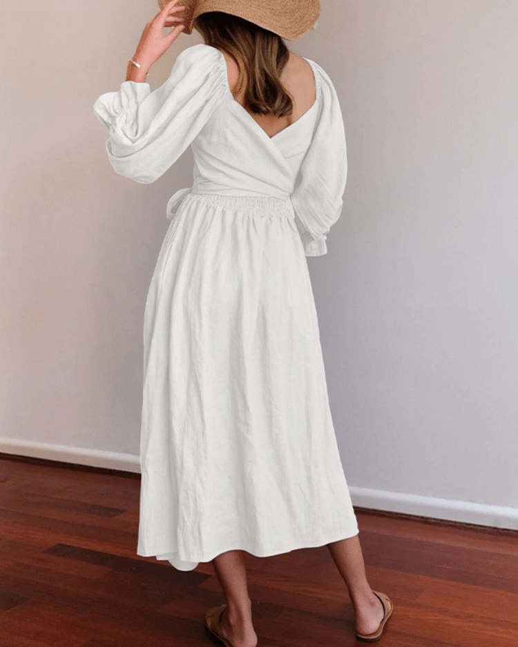 Tana | Robe française avec manches à volants