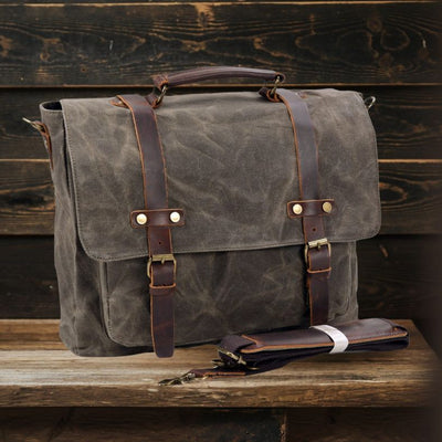 Sac Messenger en Toile & Cuir | BRUGES