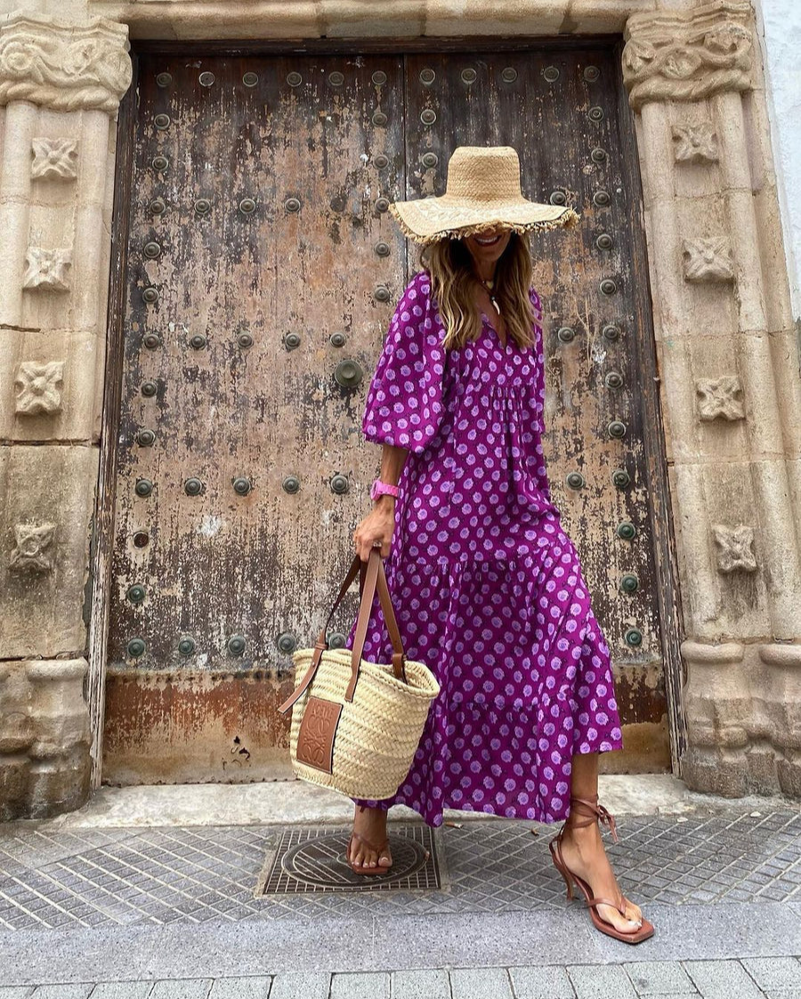 Elin | Robe Maxi Boho en Coton