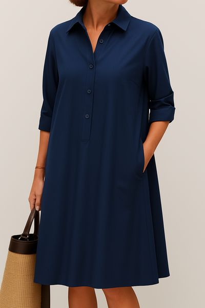 Daisy - Robe chemise à boutons